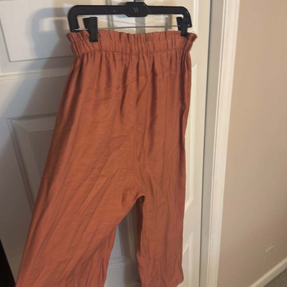 BY SWAN PARIS Orange Pant with Gold Sheen throughout that is simply divine - Picture 11 of 16